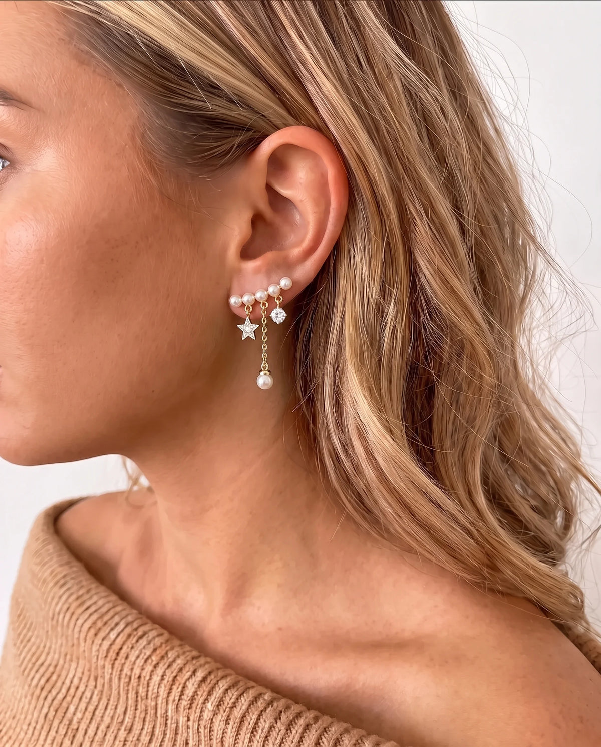 STELLA Earrings Gold sacrivv