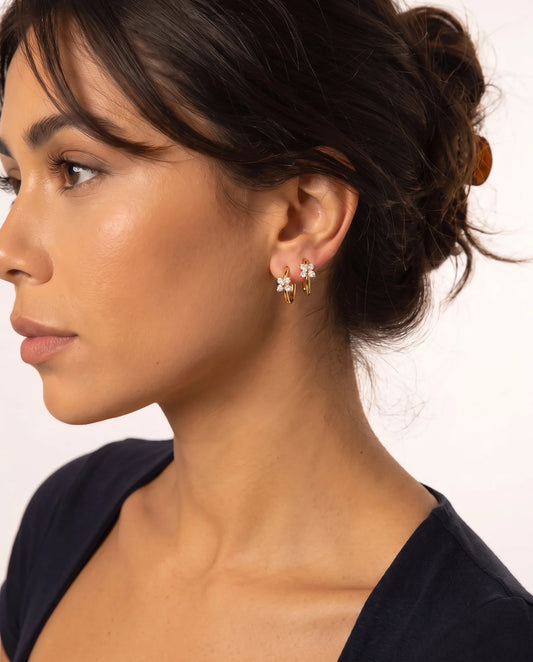FLORA Earrings Gold sacrivv